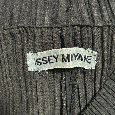 Discontinued model Issey Miyake pants set M black pleats women's