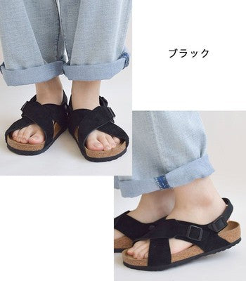 see description multi sizses BIRKENSTOCK Tulum Soft Sandals Cross Strap Suede
