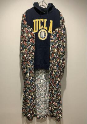 2019AW Junya Watanabe College Parka Floral Docking Dress Good Condition NA