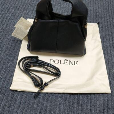 POLENE 2 Way Bag Black bag/shoulder bag for women Black mini bag