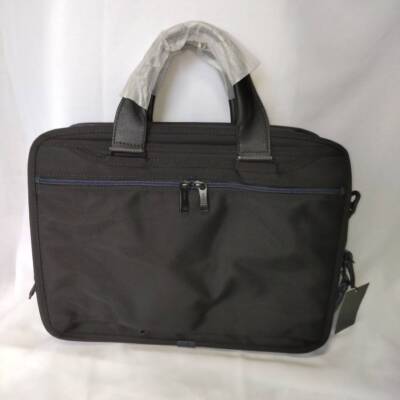 TUMI ALPHA3 Organizer Laptop Brief 2603141 Commuting PC Bag Navy Blackpp