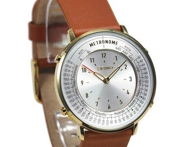 SEIKO Metronome Watch Casual Upstyle SMW003A quartz Water resistant Camel
