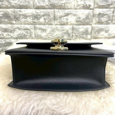 CAFUNE Pendulum Shoulder Bag Crossbody bag Leather Black Gold hardware