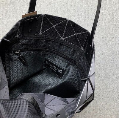 BAO BAO Issey Miyake Lucent Matte Tote Bag From Japan 34 x34 cm Black