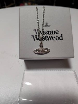 vivienne Westwood full diamond silver necklace