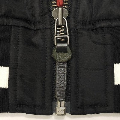 AVIREX Nylon Stadium Jacket Stars and Stripes Black sizeL American Casual