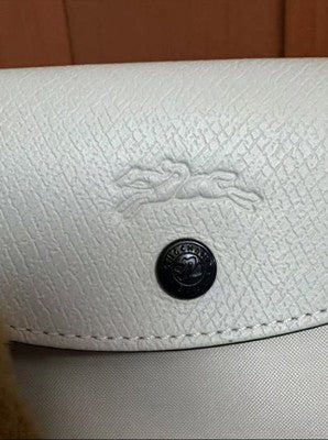 Longchamp S-L size Tote Bag Handbag nylon bag Zipper bag White Leather