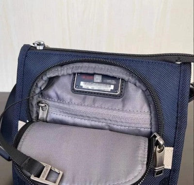tumi Alpha 3 Shoulder  Bag outlet Tumi Pocket Bag Small 2203110 Navy Blue Beige