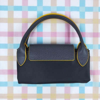 Longchamp Le Pliage S  Tote Bag Handbag collapsible Outlet Black yellow NEW
