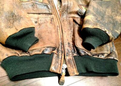 AVIREX TYPE A-2 Flight Jacket Top Gun S Size Men's Brown
