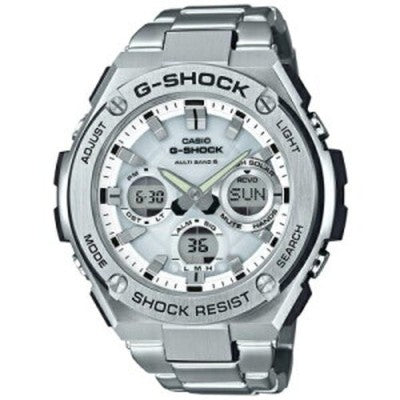 Casio Watch G-STEEL Radio Solar GST-W110D-7AJF Silver Men Analog Digital japan