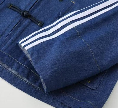 Denim Blue adidas China Track Top Denim Soft Loose Jacket acs
