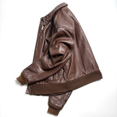 AVIREX A-2 Horse Leather Flight Jacket rider's jacket Brown Size 40/L