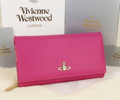 chose 4collors Vivienne Westwood Long Wallet Bi-fold Wallet 64VV406