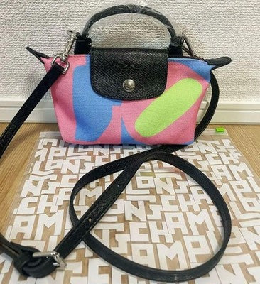 Longchamp S size Tote Bag Hand bag  Shoulder bag Vitamin Color Leather