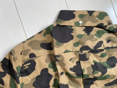 L BAPE A BATHING APE CAMO SHIRT A Long Sleeve Shirt Camouflage