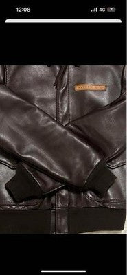 Avirex A-2 Bomber Flight Leather Jacket M Brown vintage Military  USA