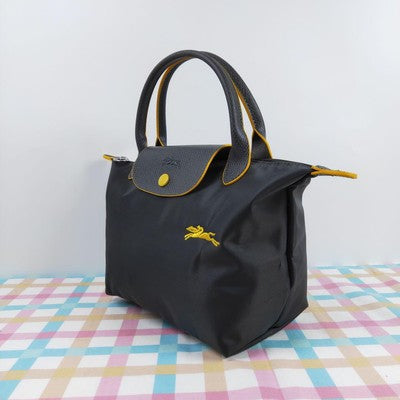 Longchamp Le Pliage S  Tote Bag Handbag collapsible Outlet Black yellow NEW