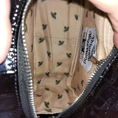 Vivienne Westwood ARCHIVE ORB Chain Handbag shoulder chain bag Crocodile Pattern