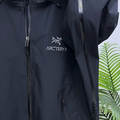 see description sizeS-3XL Arcteryx Water Windproof Zip Front Jacket Black