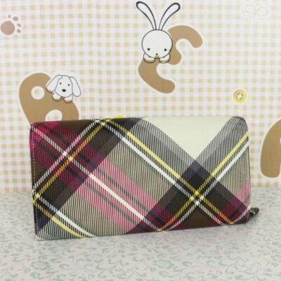 Vivienne Westwood Bi-fold Wallet Check Pattern Long Wallet 64VV493