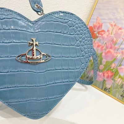 see description 2 color Vivienne Westwood Crocodile Pattern Cowhide Shoulder Bag