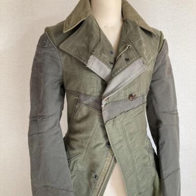 Junya Watanabe Comme des Garcons Reconstructed Coat 06AW Patchwork Men's Khaki