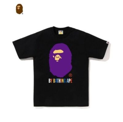 Size:check description NEW A Bathing Ape Print Short Sleeve T-Shirt Black Purple