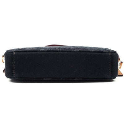 Coach Shoulder Bag Camera Bags Kira Crossbody Signature Denim Black Calf Leather