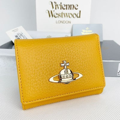 see description 4colors Vivienne Westwood Tri-fold Wallet, Clasp Wallet 13VV138