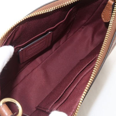 COACH CT843 Teri Shoulder 2way Bag Hand Shoulder bag Women's Brown Leather