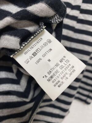 sizes M A BATHING APE COMME des GARCONS Men's collaboration long T-Shirt NEW