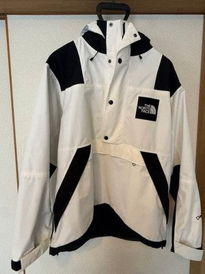 Size M Men NORTH FACE Logo Hoodie Mountain RAGE GTX SHELL PULLOVER Jacket White
