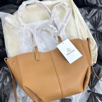 POLENE Brown Shoulder Bag Large Women's Large Capacity Bag Brown