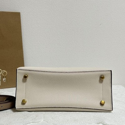 Coach Willow Tote 24 Colorblock C8561 B4CAH Brass/Chalk Multi
