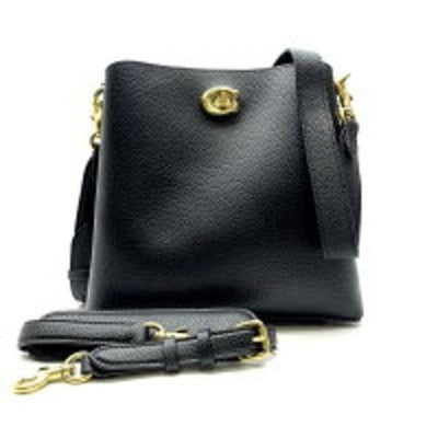 COACH C3916 Black 2way Shoulder Bag Leather Outlet