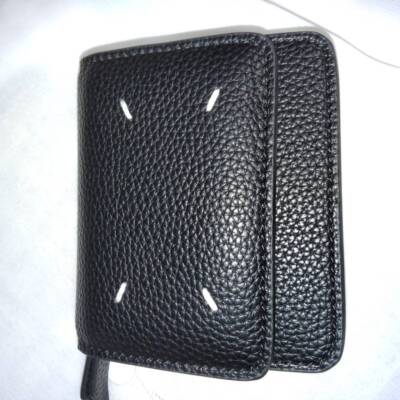 see description 2color Maison Margiela Chain Shoulder Mini Wallet LeatherBi-fold