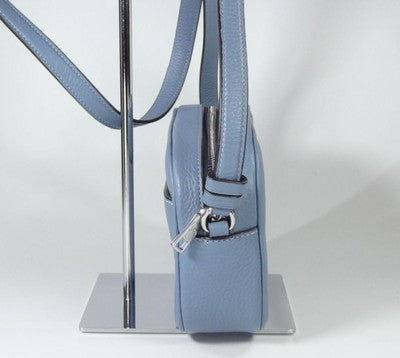 COACH  SVUOI mini jamie camera bag varsity stripe Silver/Indigo Multi CB868