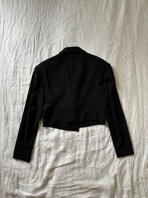 Yohji Yamamoto archive Y's embroidery Spencer jacket sizeS Black designers