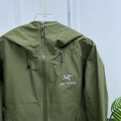 see description sizeS-3XL Arcteryx Water Windproof Zip Front Jacket Green