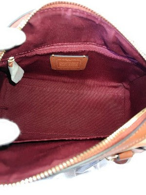 COACH Rowan Satchel Signature Canvas Rainbow Shoulder 2Way Bag C4396 Outlet New