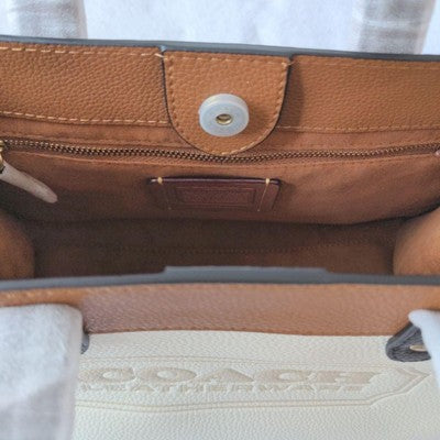 COACH Field Tote 30 In Colorblock With Coach logo Badge Handbag C0777 Outlet New