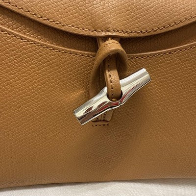 Longchamp Le Rozo S size Hobo Bag Tote Bag Hand bag Brown Cowhide Leather