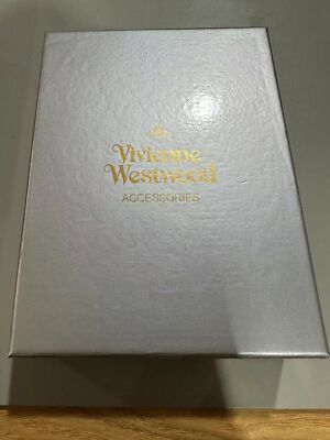 Vivienne Westwood Clasp Trifold Wallet Enamel Fabric  Orb outlet Black NEW