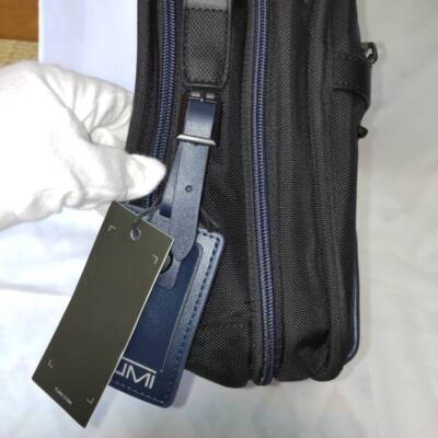 TUMI ALPHA3 Organizer Laptop Brief 2603141 Commuting PC Bag Navy Blackpp
