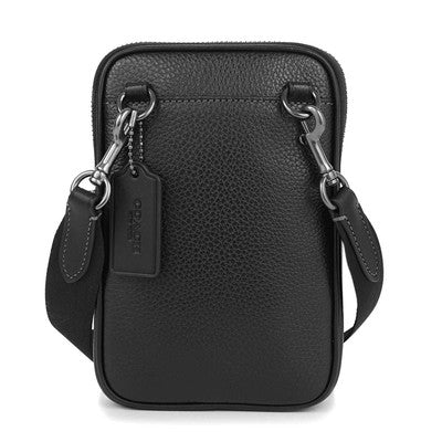 COACH Mini Shoulder Bag Aiden Crossbody Black OUTLET PEBBLED LEATHER