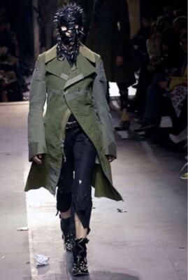 Junya Watanabe Comme des Garcons Reconstructed Coat 06AW Patchwork Men's Khaki