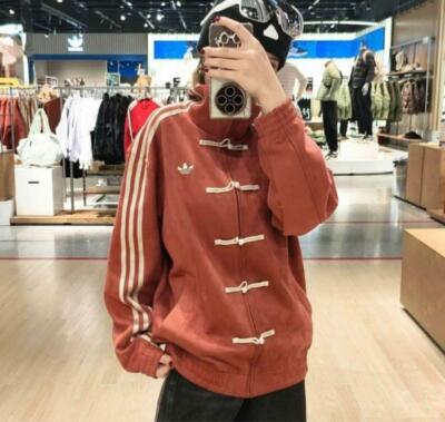 see description Adidas China limited genuine snake year track jacket Unisex red