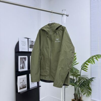 see description sizeS-3XL Arcteryx Water Windproof Zip Front Jacket Green
