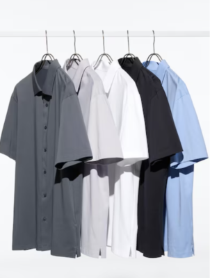 see description size/color Uniqlo Men's AIRism Cotton Full Open Polo Shirt